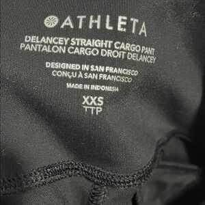 Athleta Black Cargo Pants